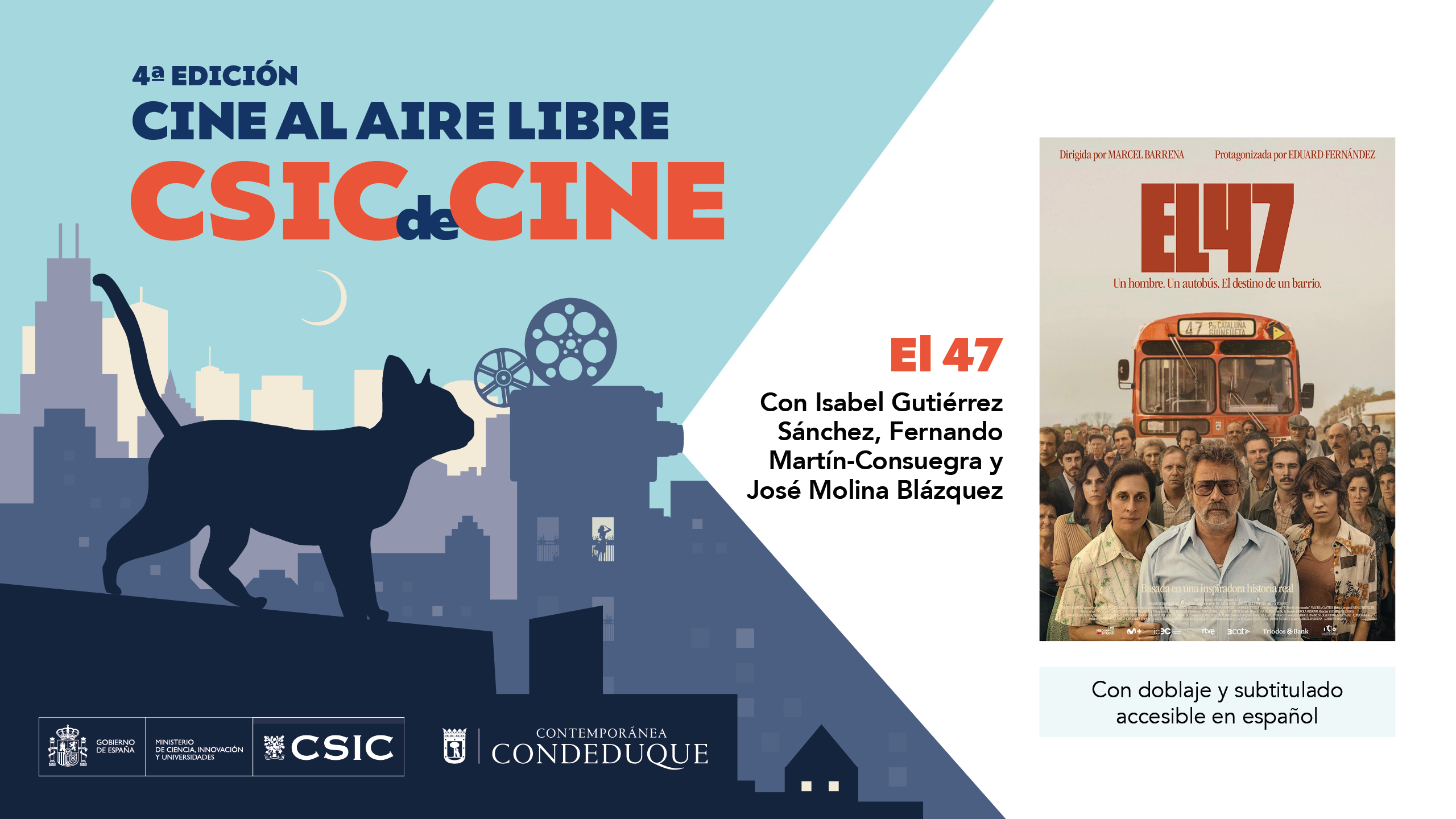 Cartel del ciclo con la película 'El 47'