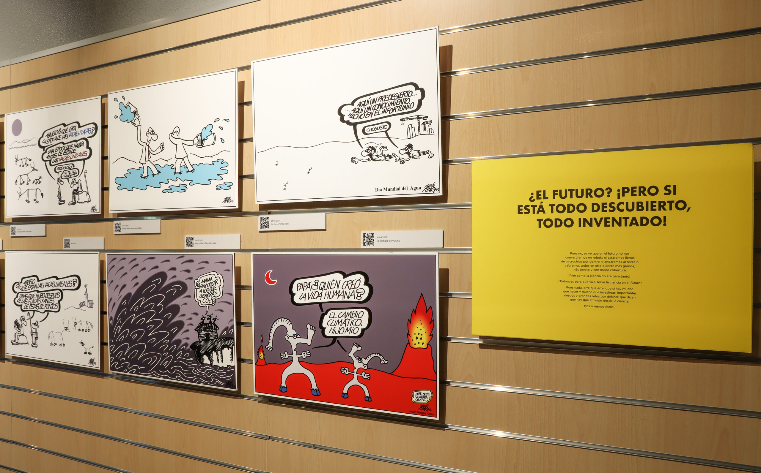 Imagen de la exhibición La ciencia según Forges