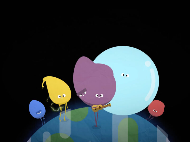 Escena de la animación musical 'El origen de los elementos químicos' (IAA-CSIC)